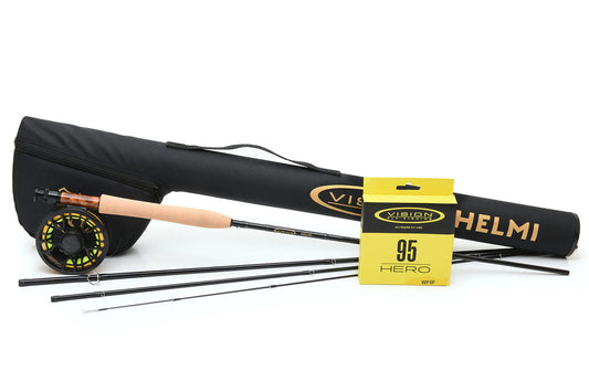 Fluefiskesett Vision HELMI Stang-Snelle-Line 9ft#5 - 9ft#6 - 9,6ft#7 - Høst Tilbud -20%