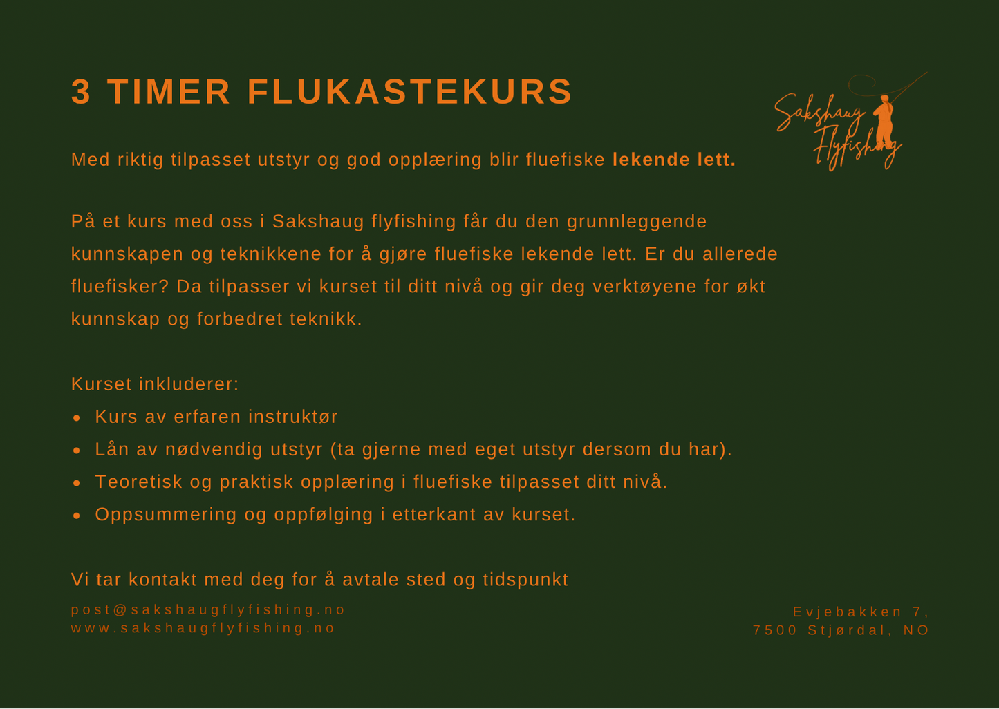 Fluekastekurs 3 timer