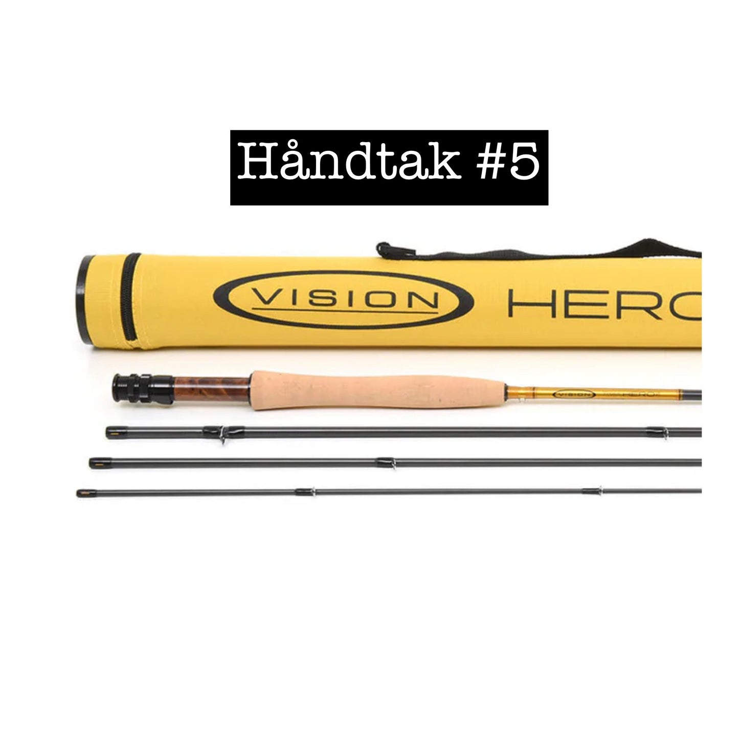 Vision Hero 2 Stang-Snelle-Line 9ft #5 - 9,3ft #6 - 9,6ft #7 Custom Fluefiskesett
