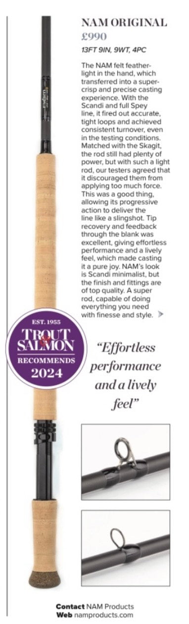 NÀM Original 9139-4 13,9ft #9 TESTVINNER Trout & Salmon Magazine 2024