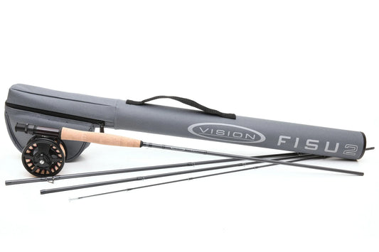 Fluefiskesett Vision FISU 2 Stang-Snelle-Line 9ft #5 - 9ft #6 - 9,6ft #7 - SENSOMMER SALG -20%