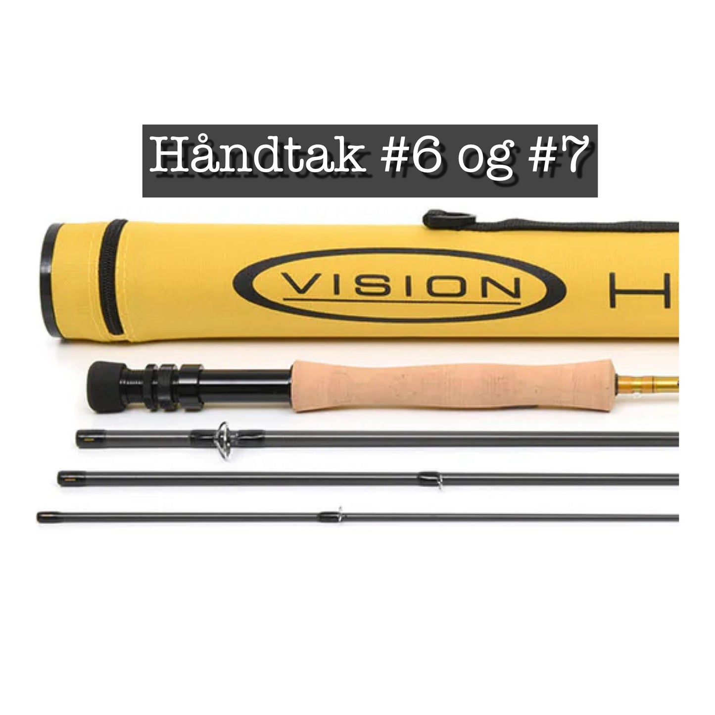 Vision Hero 2 Stang-Snelle-Line 9ft #5 - 9,3ft #6 - 9,6ft #7 Custom Fluefiskesett