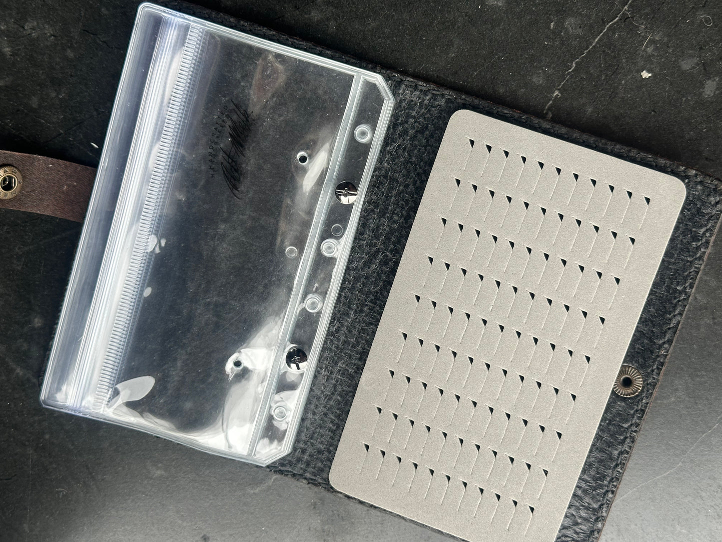 Art Merk Mappe m plastlommer for tubefluer og krokfluer - 15cm x 10cm