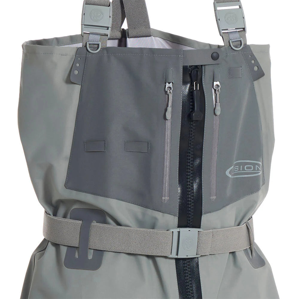 Vision Koski Grey Zip Wader - Glidelås modell