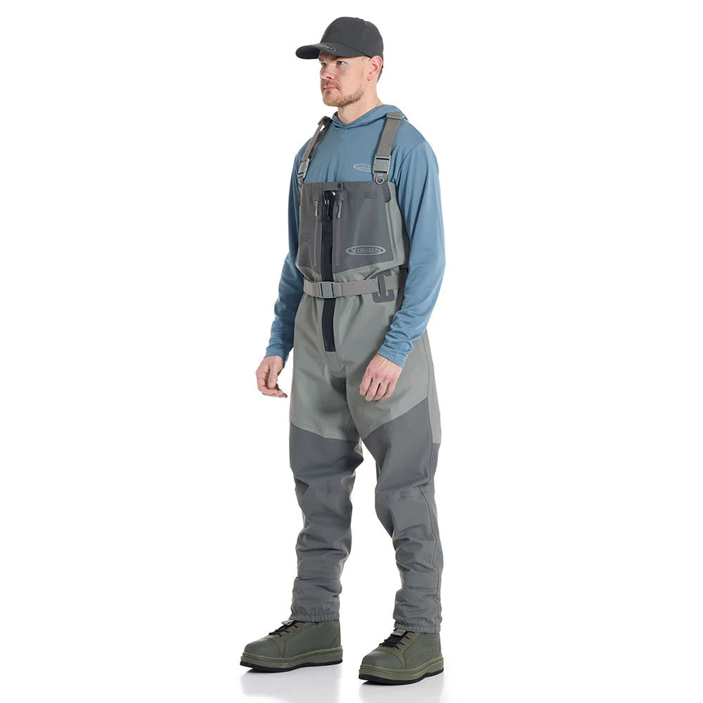 Vision Koski Grey Zip Wader - Glidelås modell